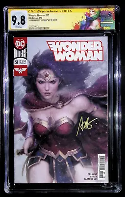 Buy Wonder Woman #51 Stanley 'Artgerm' Lau Variant CGC 9.8 - Signed • 160.49£