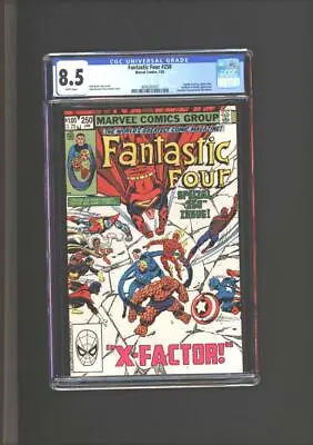Buy Fantastic Four #250 CGC 8.5 Captain America, Spider-Man, Gladiator & Skrulls App • 31.62£