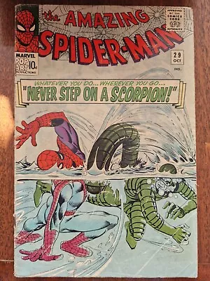 Buy Amazing Spider-Man #29 KEY 2nd App Of Scorpion Stan Lee & Steve Ditko Marvel  • 90£