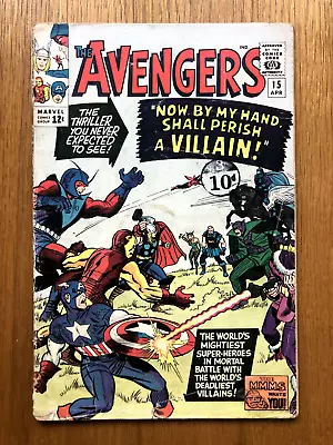 Buy MARVEL - AVENGERS #15 - Baron Zemo And The Masters Of Evil LEE/KIRBY - US CENTS! • 55£