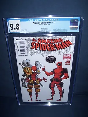 Buy The Amazing Spider-Man #611 2nd Print CGC 9.8 White Pages Marvel Comics 2010 • 279.71£