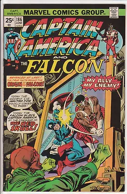 Buy Captain America #186, Marvel Comics 1975 VF- 7.5 Origin Of The Falcon • 15.98£