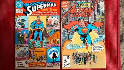 Buy Superman 423 + Action Comics 583 Comic Lot Alan Moore DC (1986) Man Of Tomorrow • 22.24£