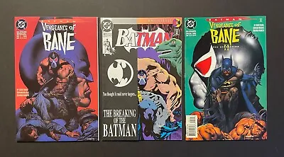 Buy VENGEANCE OF BANE Pt 1 & 2, BATMAN 497 (DC Comics) Triple Bane! 1st Printings • 95.94£