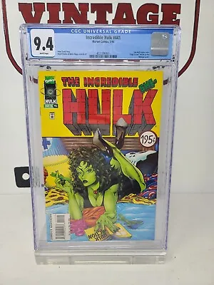 Buy Incredible Hulk #441 CGC 9.4 She-Hulk Pulp Fiction Homage Cover 1996 • 84.36£