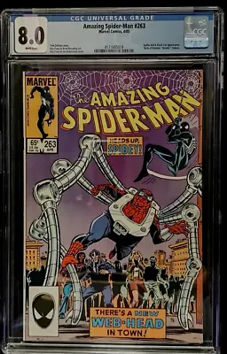 Buy Amazing Spider-Man 263 CGC 8.0  W/Pages N/Case • 27.80£