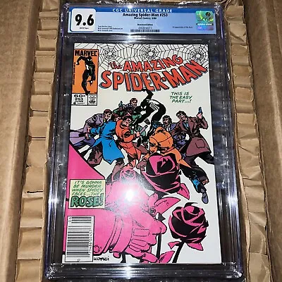 Buy Amazing Spider-Man #253 (1984) CGC 9.6  WP  DeFalco  1st  Rose    NEWSSTAND  • 80.39£
