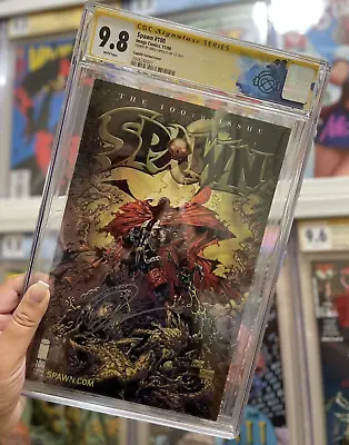 Buy 🔥 Spawn #100 Variant CGC 9.8  SIGNED BY GREG CAPULLO Death Of Angela🔥 • 330.61£