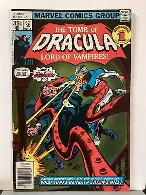 Buy Tomb Of Dracula #62 Marvel 1977 Newsstand Bronze Age Horror • 8.03£