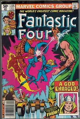 Buy Fantastic Four 225  A God Enraged!  Thor!  Fine  1980 Marvel Comic • 3.91£