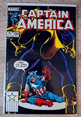 Buy Captain America #296 (1984) Copper Age-Marvel Comics Listing #234 To #379 VF+ • 5£