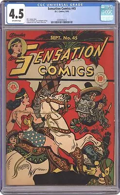 Buy Sensation Comics #45 CGC 4.5 1945 4389505012 • 463.72£