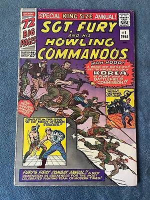 Buy Sgt Fury His Howling Commandos Annual #1 1965 Marvel Comic Book Stan Lee VG- • 15.98£