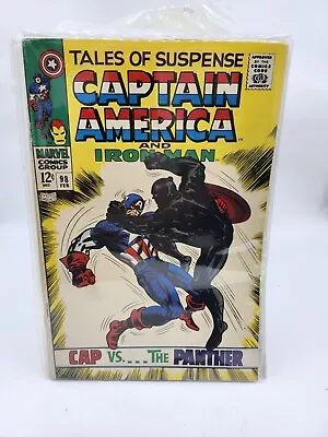 Buy 1968 Tales Of Suspense Issue #98 Comic Book-Captain America,Black Panther • 31.77£