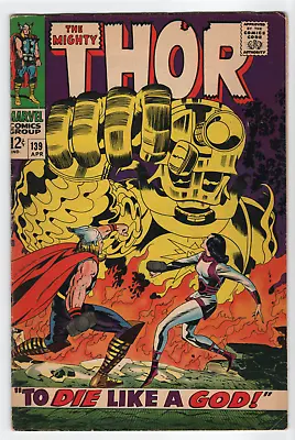 Buy Mighty Thor 139 Marvel Comics 1967 SILVER AGE 1st Sif Cover Jack Kirby Stan Lee • 14.56£