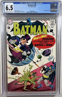 Buy Batman 190 (DC, 1967)  CGC 6.5 OWP-WP • 197.10£