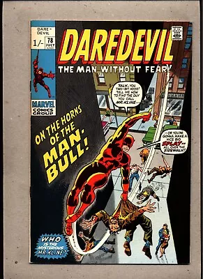 Buy Daredevil #78_july 1971_very Fine Minus_ On The Horns Of The Man-bull _uk! • 0.99£