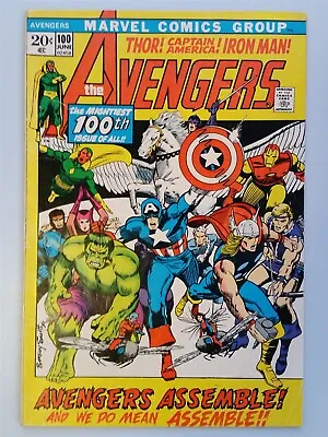 Buy Avengers #100 Vg (4.0) Hulk Black Panther Thor June 1972 Marvel Comics ** • 39.99£