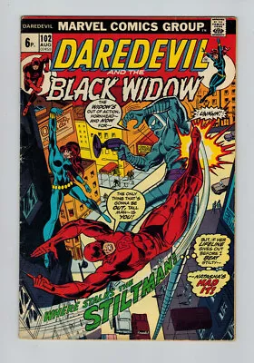 Buy Daredevil (1964) # 102 UK Price (5.0-VGF) (402112) Black Widow 1973 • 13.50£