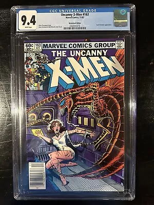 Buy Uncanny X-Men #163 CGC 9.4 (Marvel 1982)  WP!  Newsstand!  Carol Danvers! • 59.20£