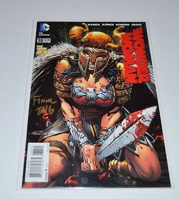 Buy WONDER WOMAN #38 Signed By DAVID FINCH Autographed SEXY COVER ART • 35.56£
