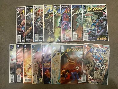 Buy Superman Action Comics New 52 Bundle - #0-16, #25-30, Annual #1 - All NM • 18£