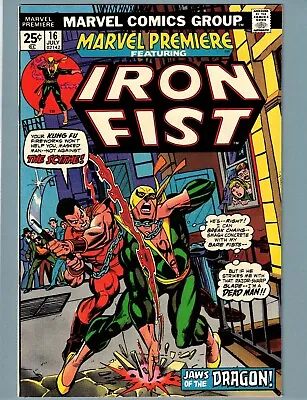 Buy MARVEL PREMIERE #16 NM (9.4) - WHITE *2nd Appearance & Origin Of IRON FIST* • 102.48£