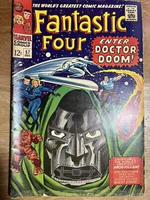 Buy Fantastic Four 57 Dec 1966 Enter Doctor Doom Comic 12c • 170£