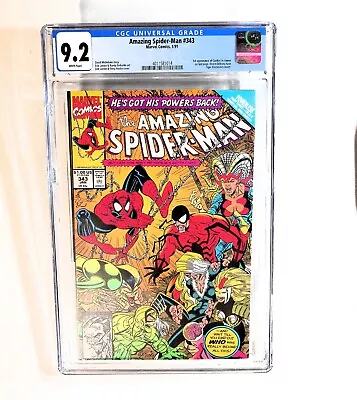 Buy Amazing Spider-Man #343 CGC 9.2 Marvel 1991 Erik Larsen Powerless Part 3 • 35.98£