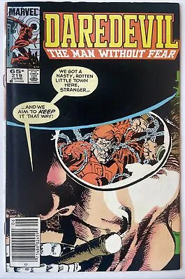 Buy Daredevil #219 Newsstand! Frank Miller Cover & Story! (Marvel 1985) • 4.05£