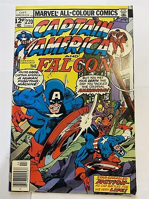 Buy CAPTAIN AMERICA #220 Marvel Comics 1978 UK Price NM- • 4.99£