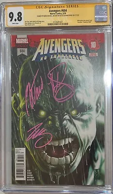 Buy Avengers 684 CGC SS 9.8 (1st Immortal Hulk)  Signed By Brooks, Waid, & Zubb • 236.52£
