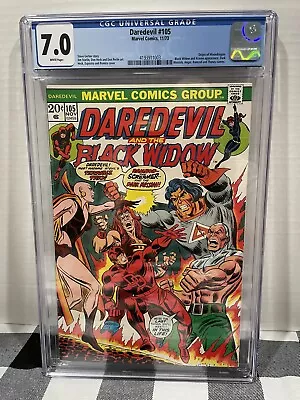 Buy DAREDEVIL #105 CGC 7.0 1st NAMED MOONDRAGON -  Marvel 1973 • 88.47£