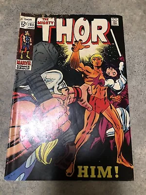 Buy The Mighty Thor Marvel Comics June 1969 #165 - HIM! • 75.95£
