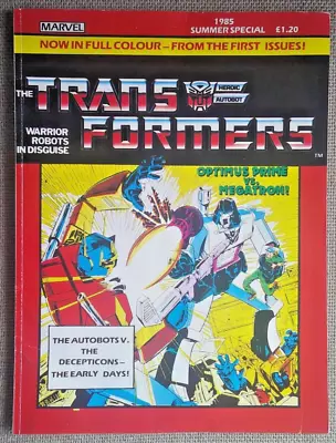 Buy Transformers Summer Special #1 Uk 1st Issues In Full Colour 1985 + Origin Rare ! • 1.99£