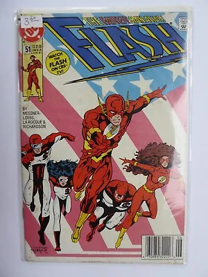 Buy The Flash DC Comics Book #51 Jun 91 The Fastest Man Alive! • 2.39£