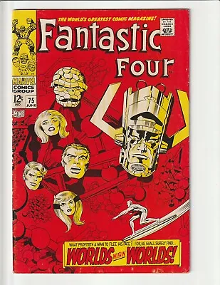 Buy Fantastic Four # 75 Nice Fine Marvel Comic Book May 1968 Silver Surfer Galactus • 48.17£