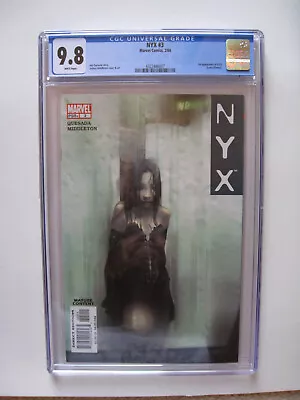 Buy NYX #3  (2004)  1st X-23 Laura Kinney (Deadpool 3 ?) -  CGC 9.8 -   WHITE PAGES • 1,027.79£