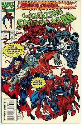 Buy Amazing Spider Man #379 (1963) - 9.2 NM- *Maximum Carnage* • 8.75£