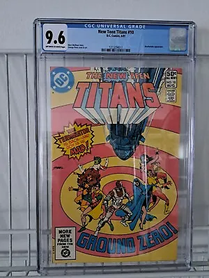 Buy New Teen Titans #10 Cgc 9.6 3rd App Deathstroke George Perez Cover • 102.78£