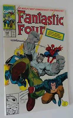 Buy Fantastic Four #348 Arthur Adams Wolverine Grey Hulk Spider-man Nm 9.4/9.6 • 13.84£