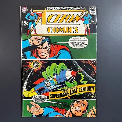 Buy Action Comics 370 Silver Age DC 1968 Neal Adams Cover Superman Supergirl Comic • 15.95£