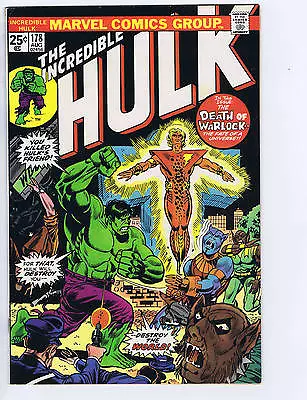 Buy Incredible Hulk #178 Marvel 1974 DEATH & RESURRECTION OF ADAM WARLOCK • 32.14£