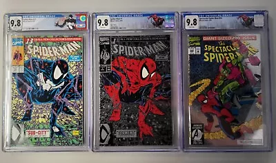 Buy Spider-Man 1, 13 & Spectacular Spider-Man 200 - 3 Books All CGC 9.8 Custom Label • 314.68£
