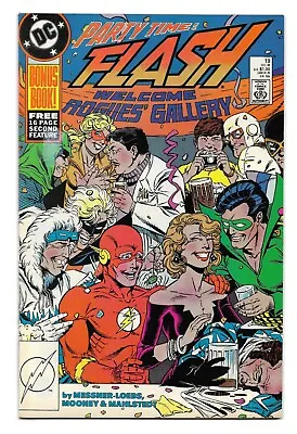Buy Flash #19 (Vol 2) : VF/NM :  A Meeting Of Rogues  : Blue Trinity Bonus Book • 1.95£