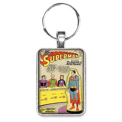 Buy Superman #147 Cover Key Ring Or Necklace Vintage Legion Of Super Villains Comic • 10.35£