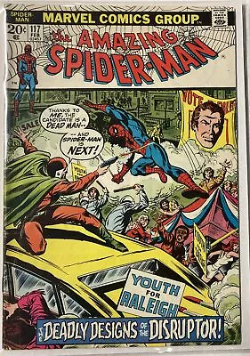 Buy Amazing Spider-Man #117 (Marvel Comics), 1st Disruptor!  ~5.5 1974 🔥 Bronze Key • 19.98£