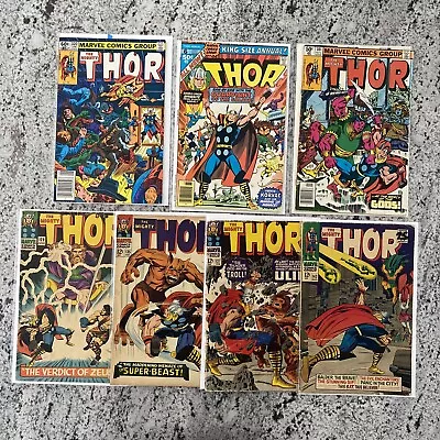 Buy Silver + Bronze Age THOR Lot. Marvel Comics 1966. 129, 135, 137, 143, Annual 6 • 63.22£