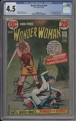 Buy Wonder Woman #202 - Cgc 4.5 - 1st App Of Fafhrd & Gray Mouser • 82.72£