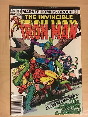 Buy Iron Man 160 🔥1982 NWSTND🔥Savagely The Serpent Squad🔥Bronze Comics🔥 • 7.99£